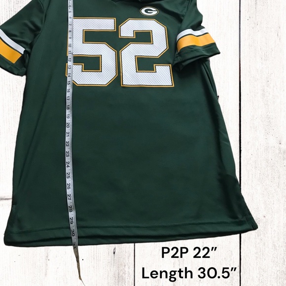 NFL TEAM APPAREL Green Bay Packers #52 Matthews Jersey - Picture 5 of 7